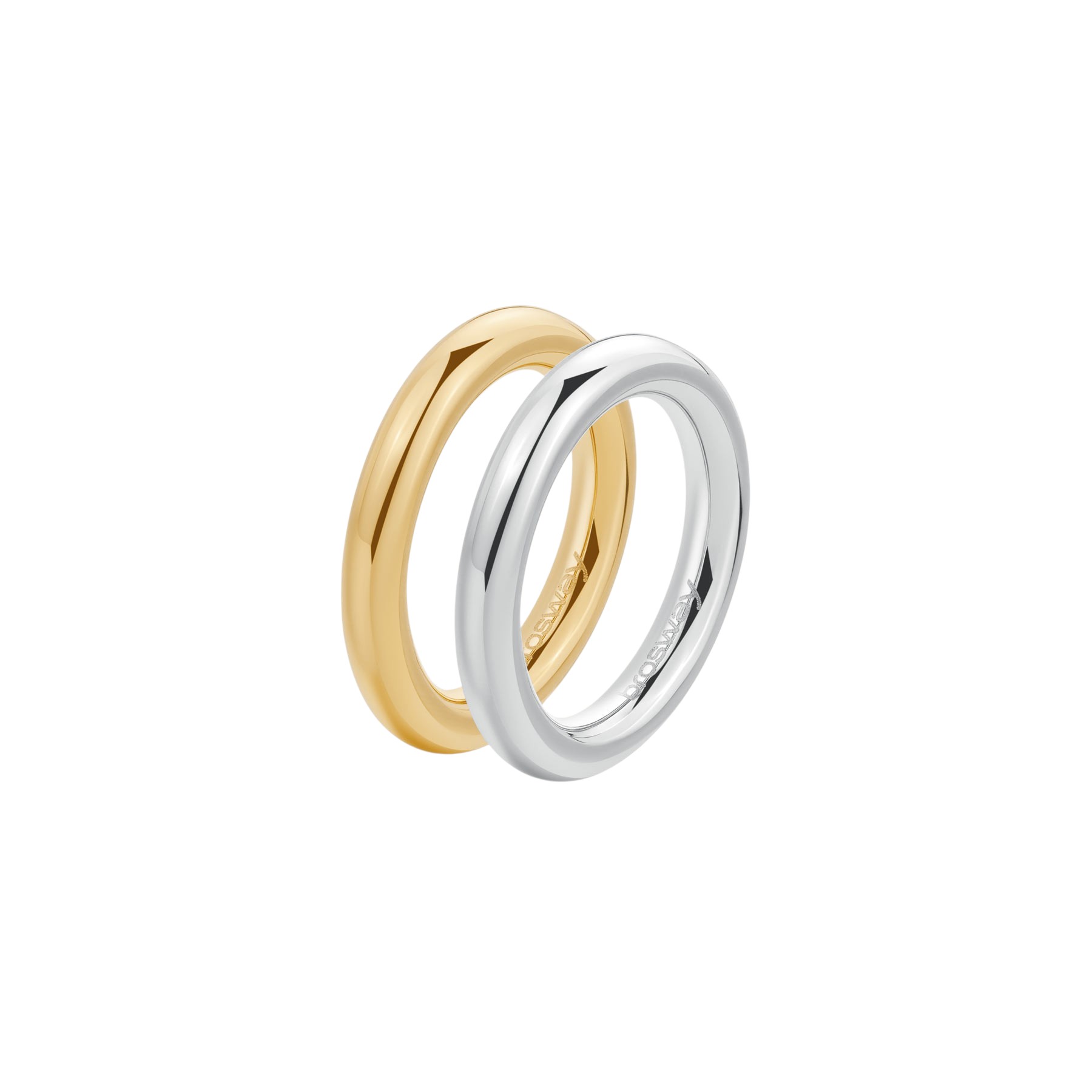 anello aura acciaio bicolore BAU31 brosway