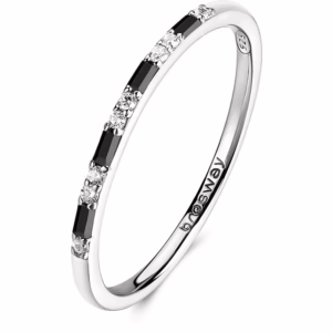 anello fancy argento 925 mystery black FMB128 brosway