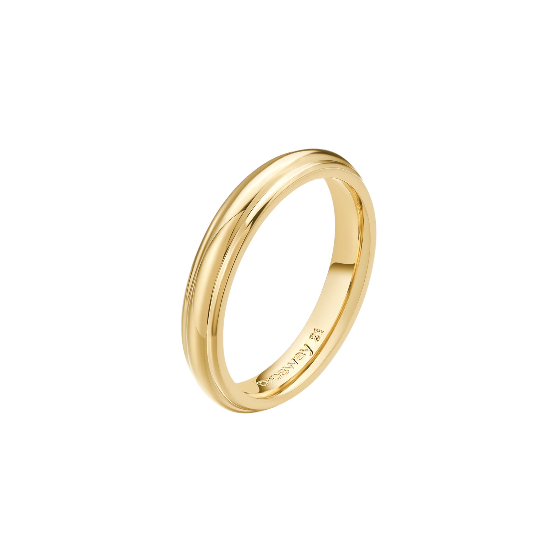 anello knocker acciaio dorato BKC32 brosway