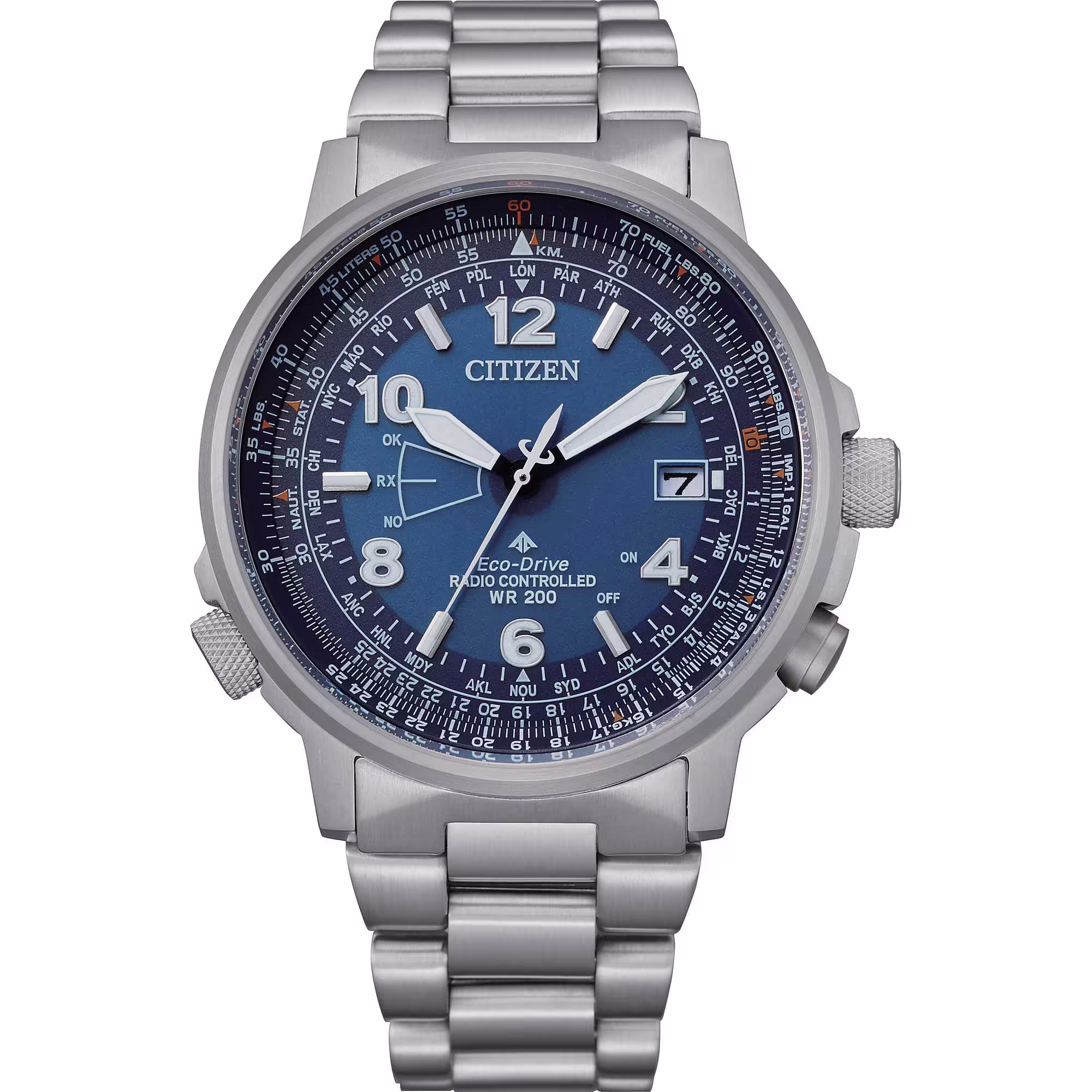 orologio citizen pilot radiocontrollato cb0240-88l