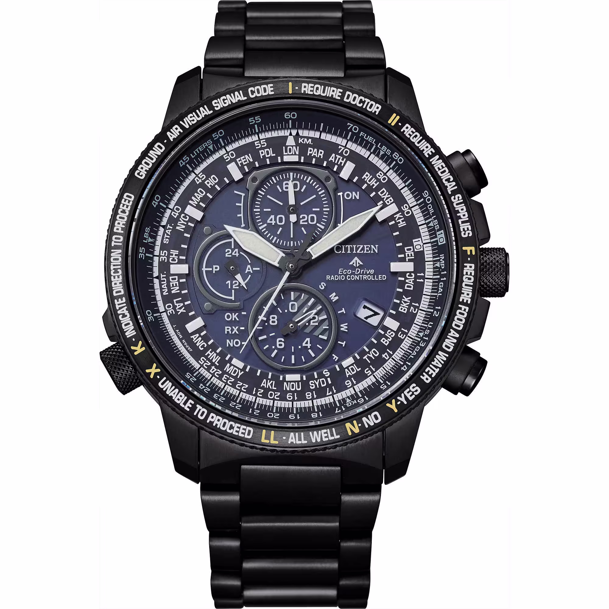 orologio citizen sky super titanio radiocontrollato at8195-85l